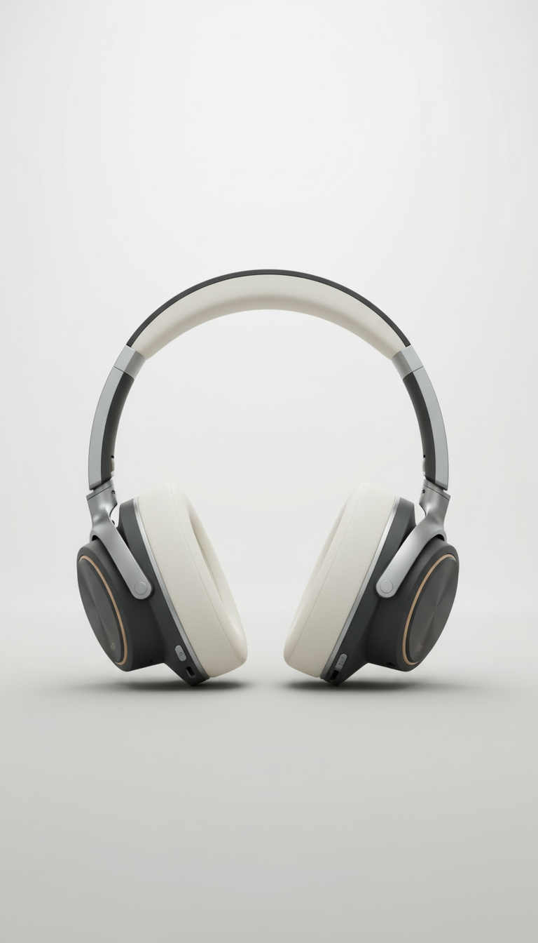 Wireless Noise-Cancelling Headphones with Aluminum Frame